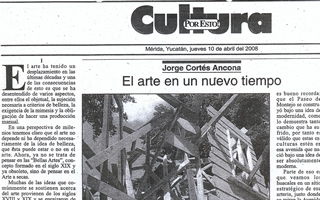 El arte en un nuevo tiempo